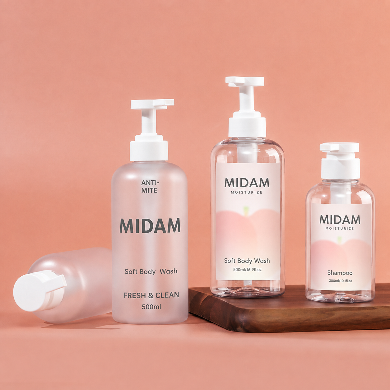 MB-0248 PETG 샴푸·바디워시 용기 300ml/500ml