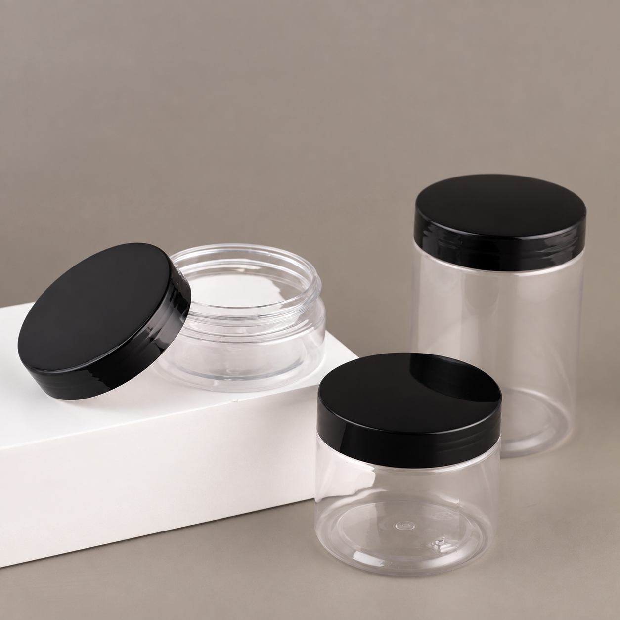 MB-0340 PETG 대용량 와이드마우스 크림 용기 50g/120g/150g/180g/250g/300g/400g/500g