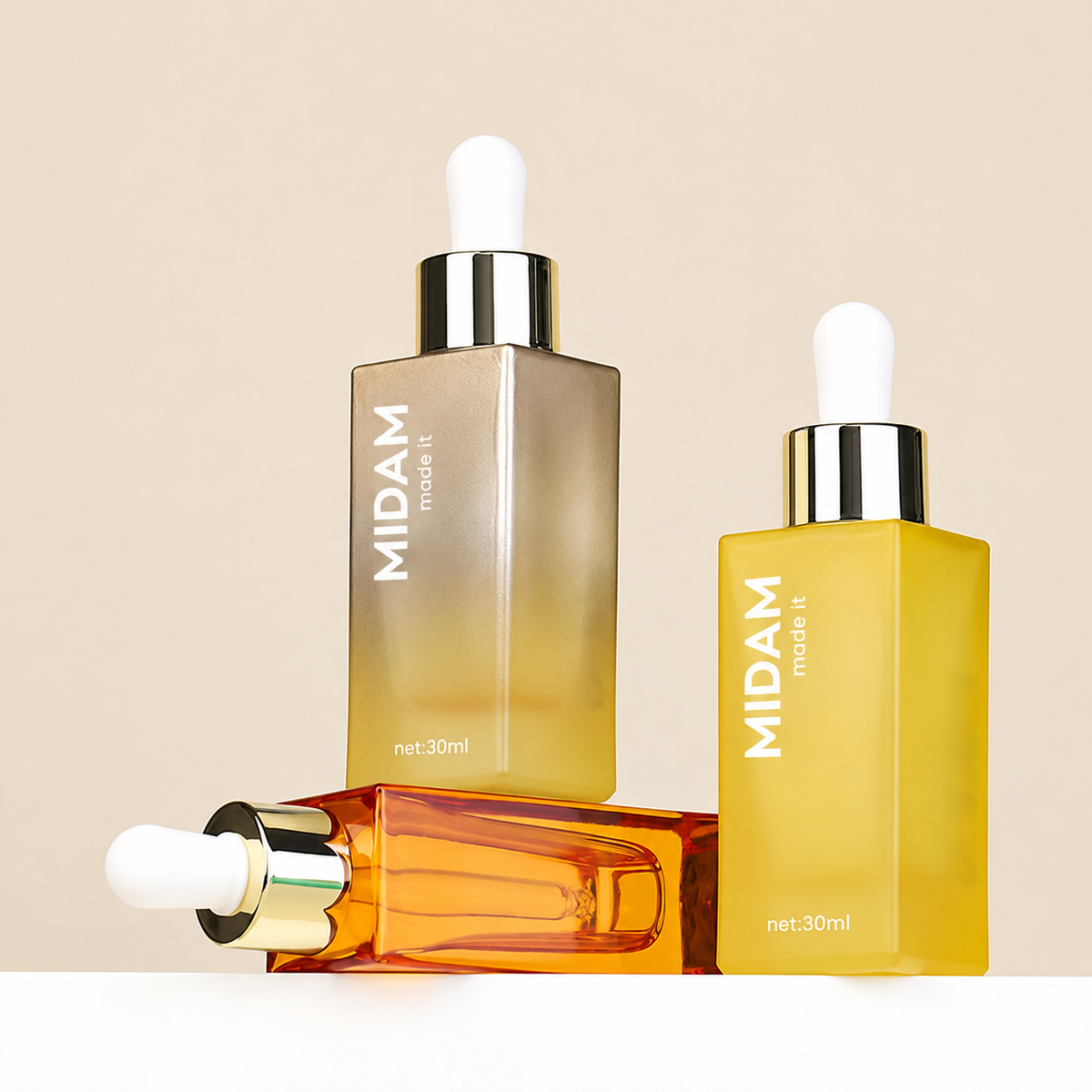 MB-0531 유리 사각 후저 드로퍼 앰플 용기 30ml