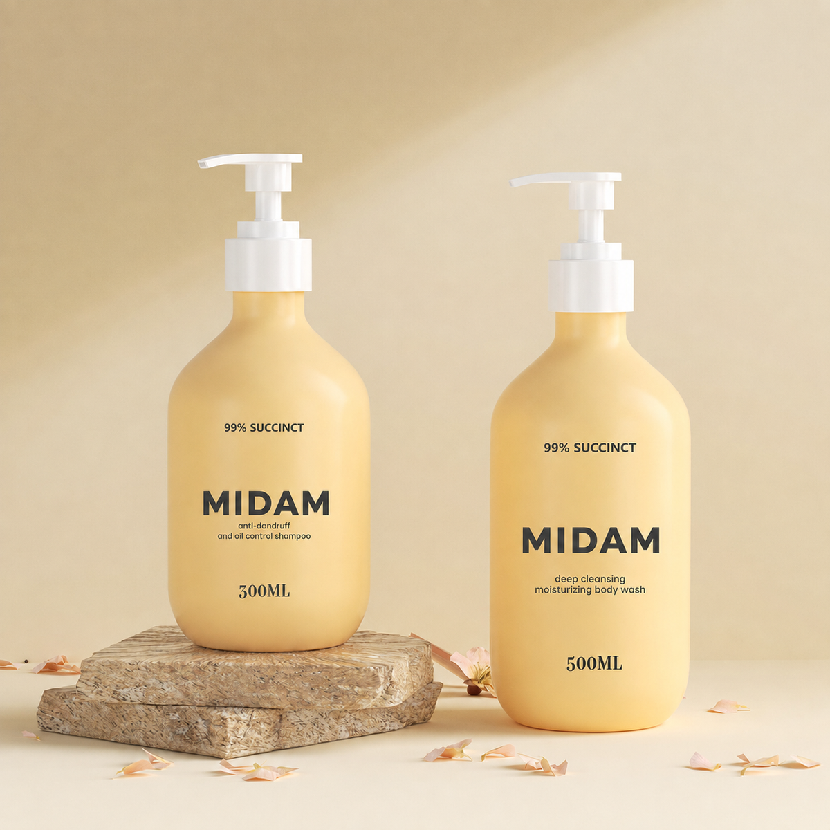 MB-0275 PETG 슬림넥 샴푸·바디워시 펌프 용기 300ml/500ml