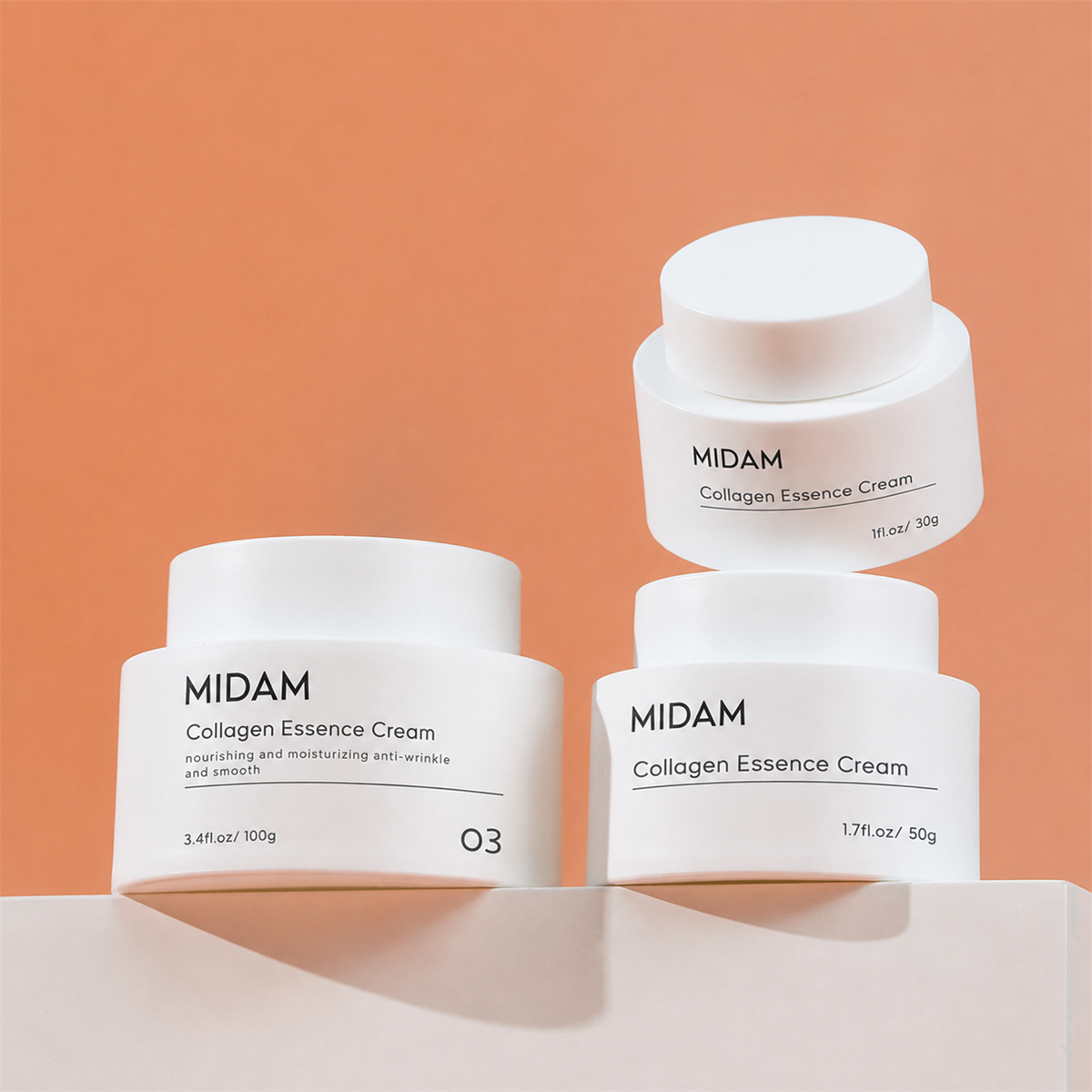 MB-0196 PP 무광 화이트 크림 용기 30g/50g/100g