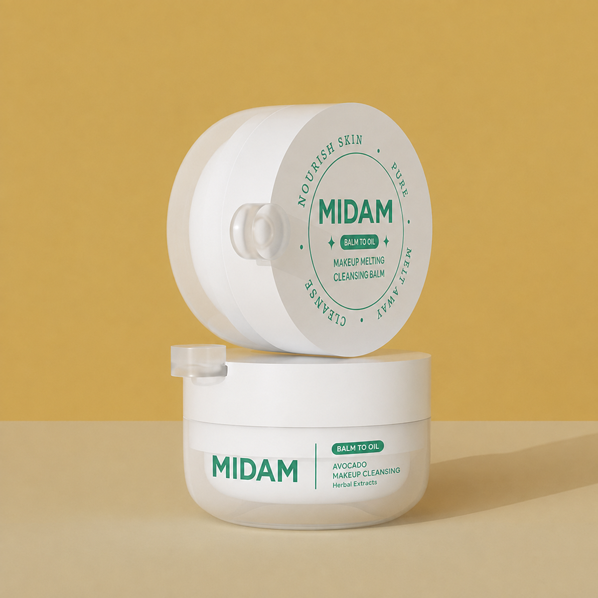 MB-0202 PP 스푼 포함 플립탑 크림 용기 50g/150g