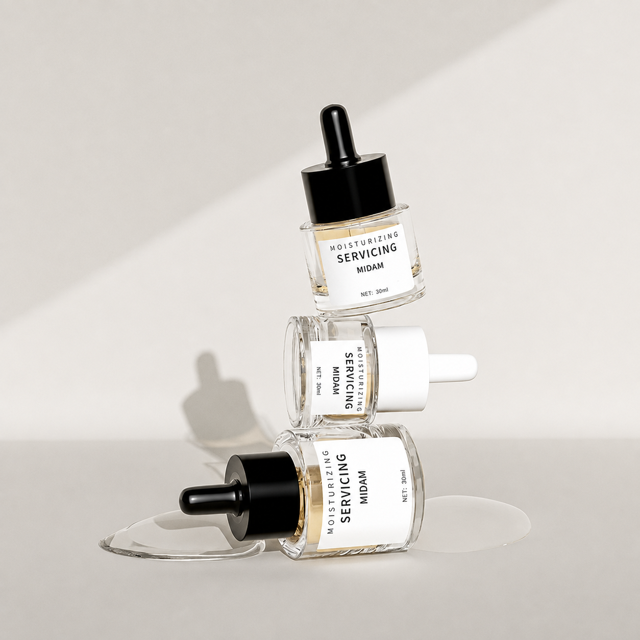 MB-0243 유리 에센셜오일 드로퍼 용기 15ml/20ml/30ml/50ml