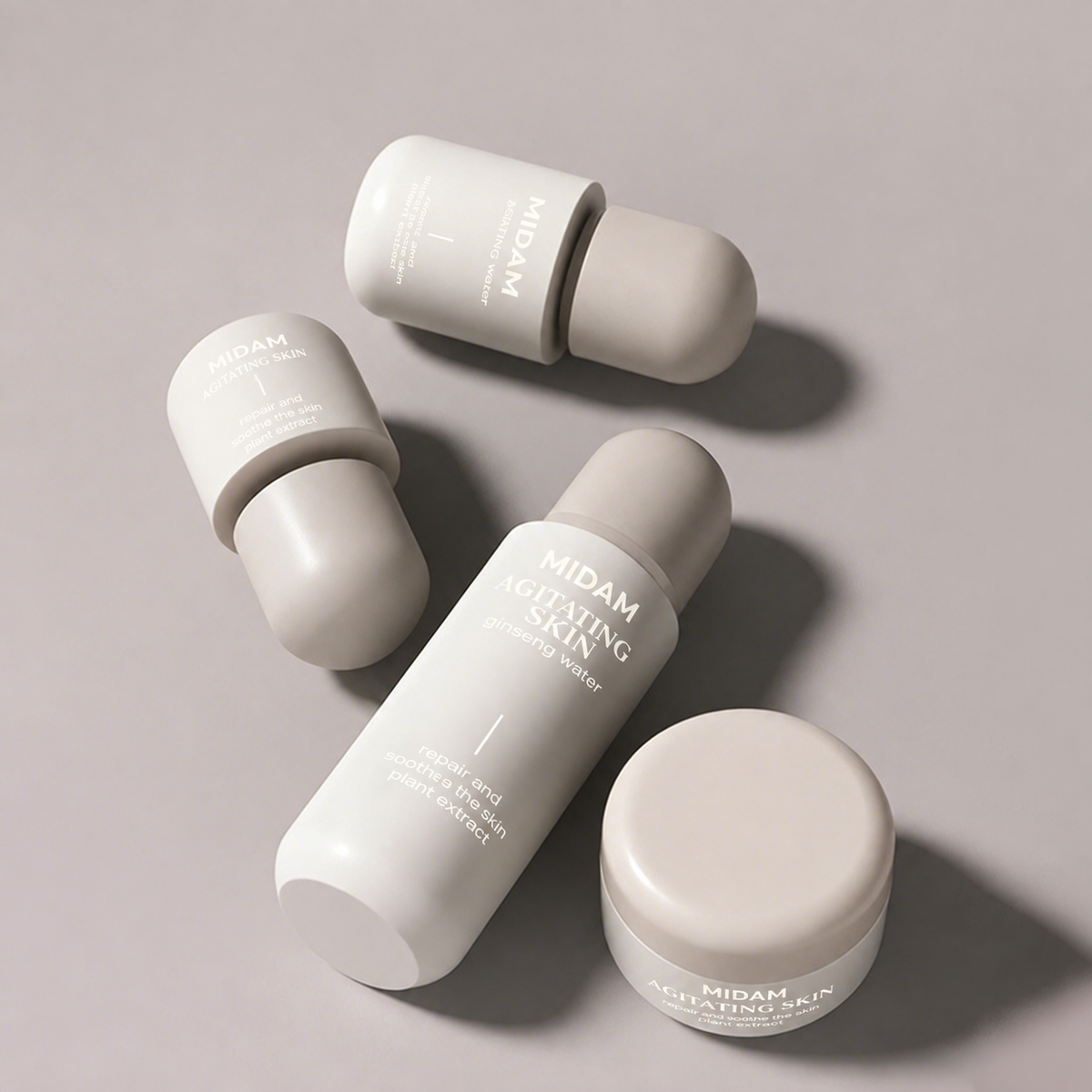 MB-0569 유리 라운드 스킨케어 세트 용기 30ml/50ml/100ml/120ml/150ml/30g/50g