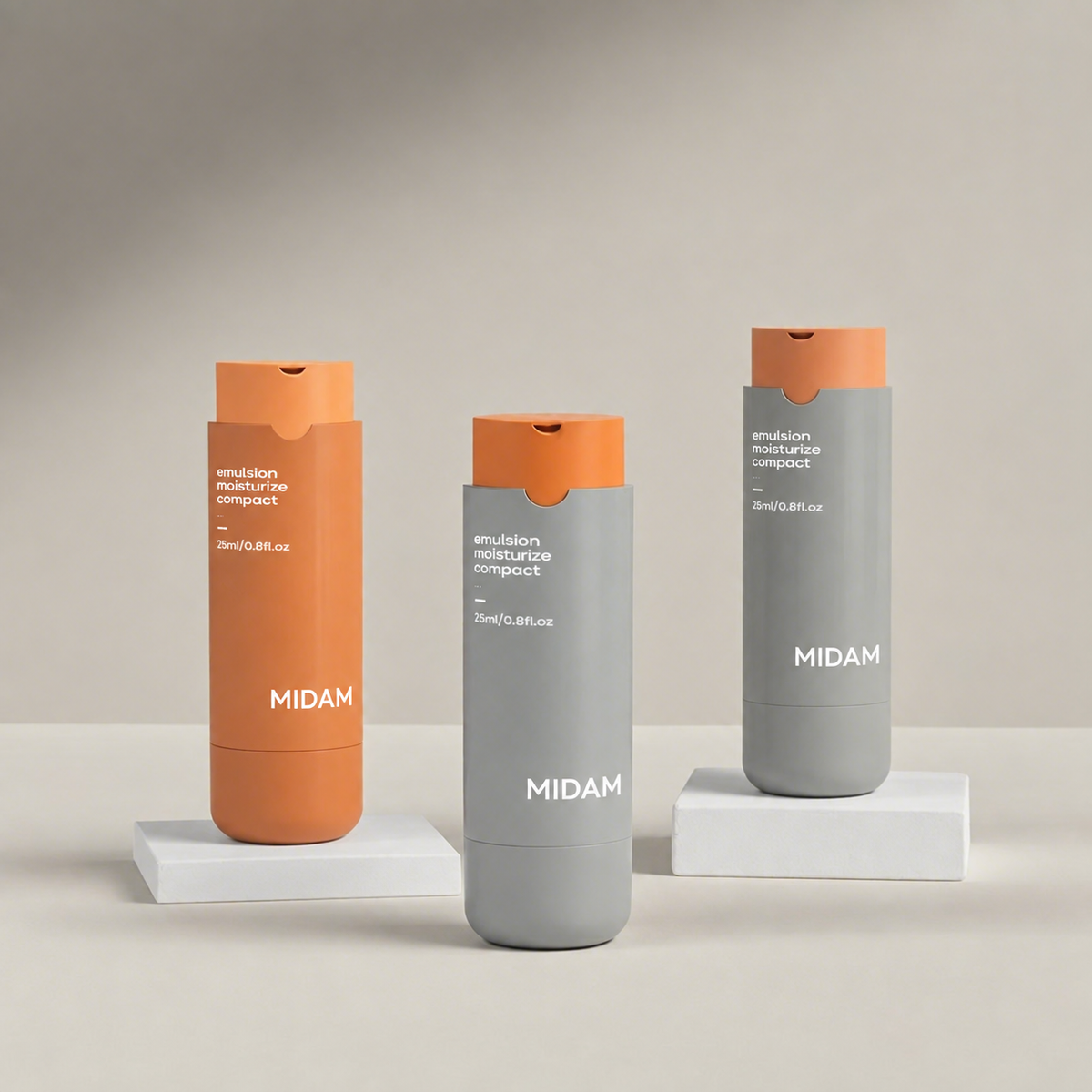 MB-0577 PETG 회전식 리필 에어리스 용기 25ml / 30ml / 45ml