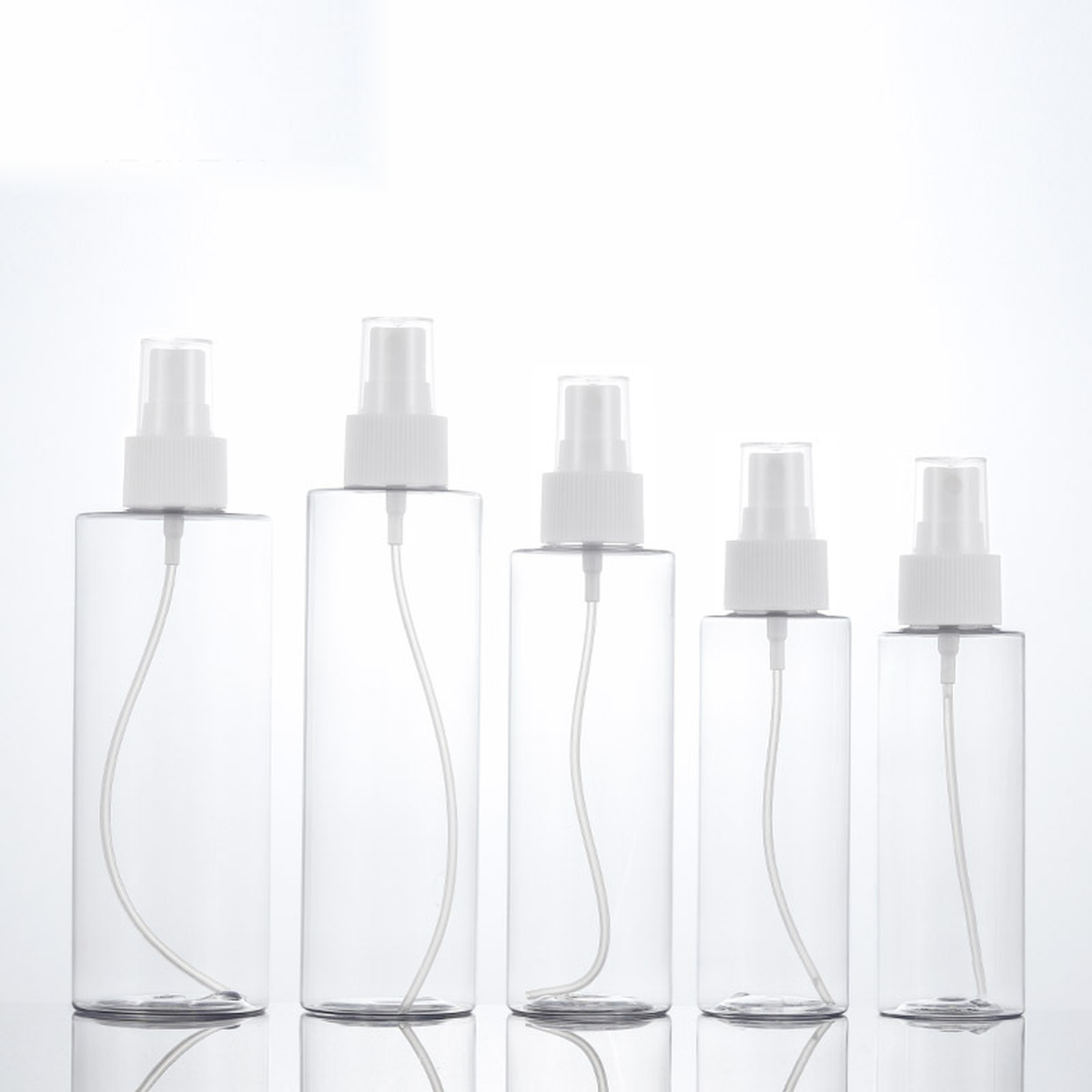 MB-0481 PETG 투명 플랫숄더 미스트 용기 100ml/120ml/150ml/200ml/250ml