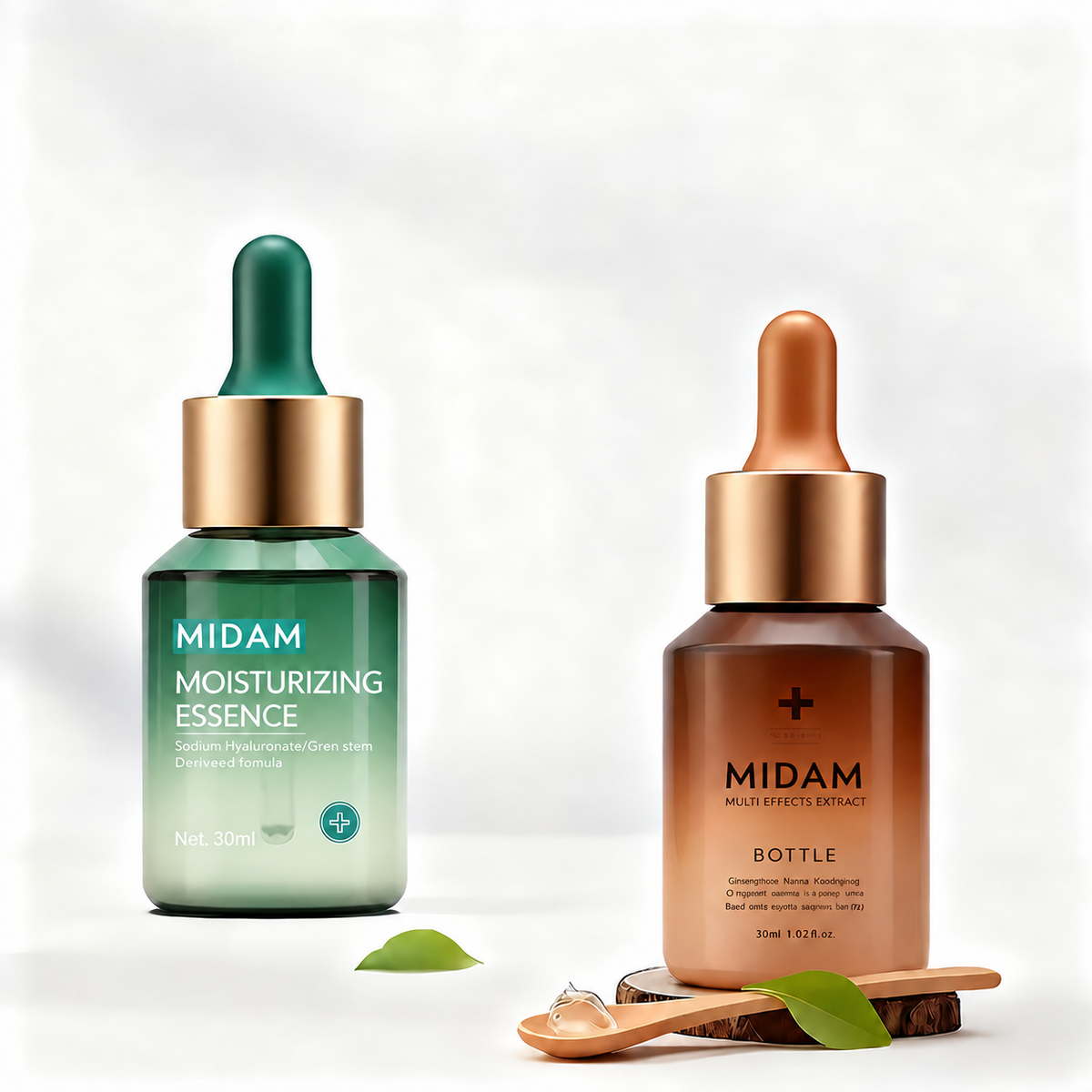 MB-0614 유리 사선 숄더 스포이드 앰플 용기 30ml
