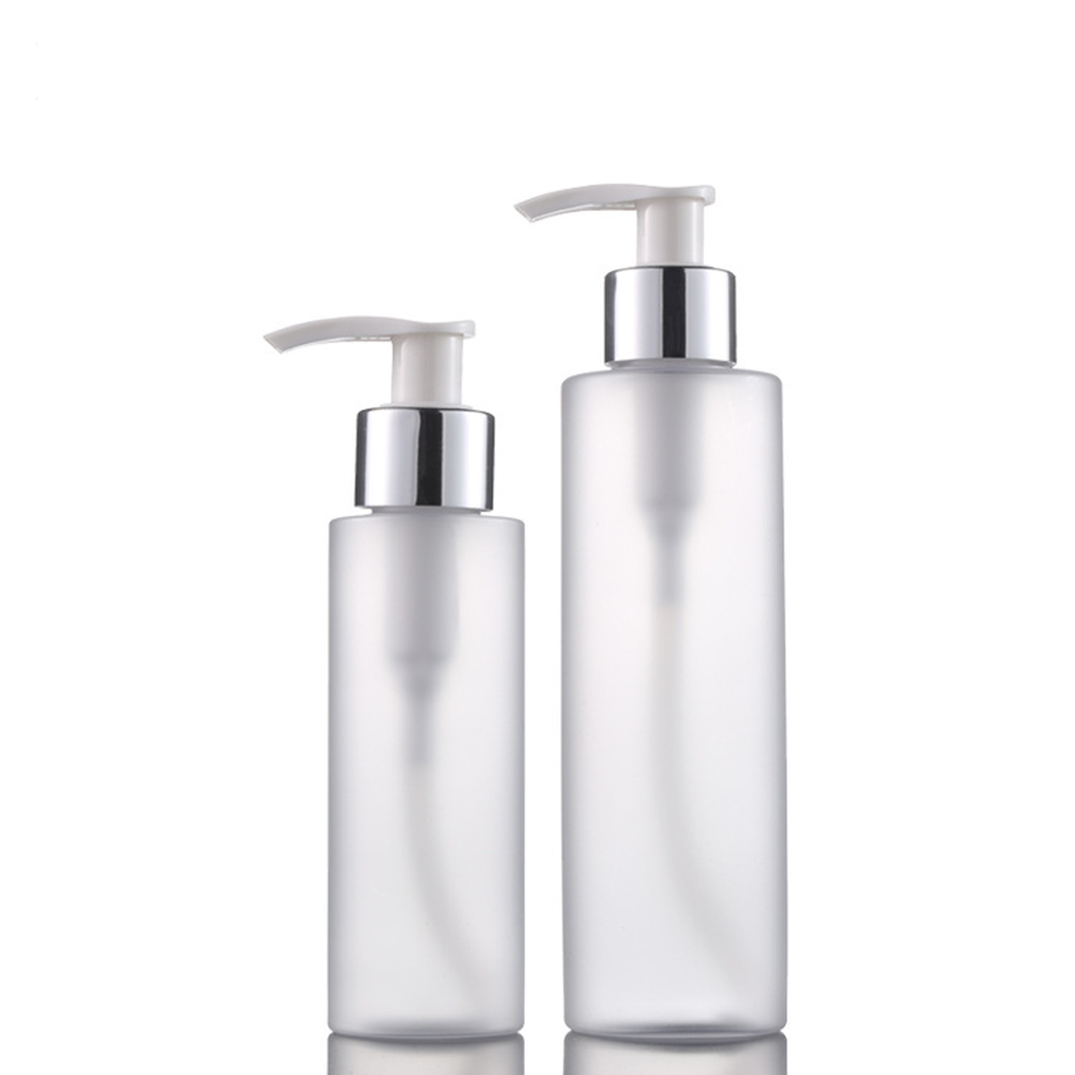 MB-0494 PETG 프로스트 실버 펌프 로션 용기 100ml/150ml/200ml