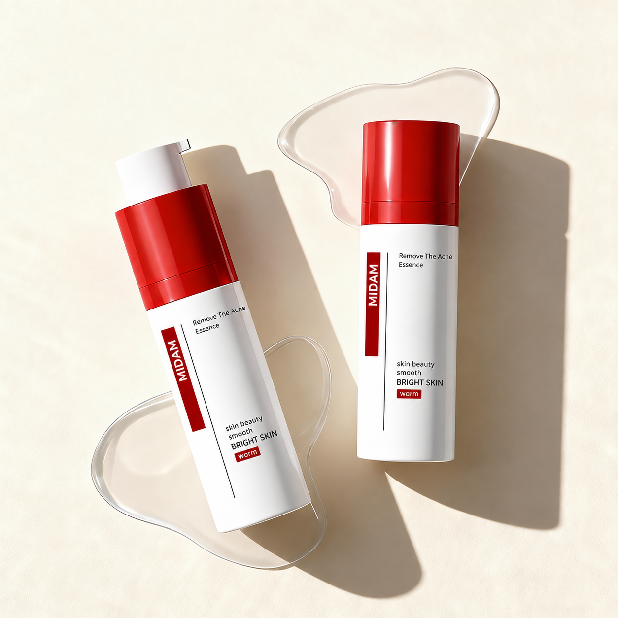 MB-0343 AS 회전식 진공 에센스 펌프 용기 15ml/30ml/50ml/80ml/100ml