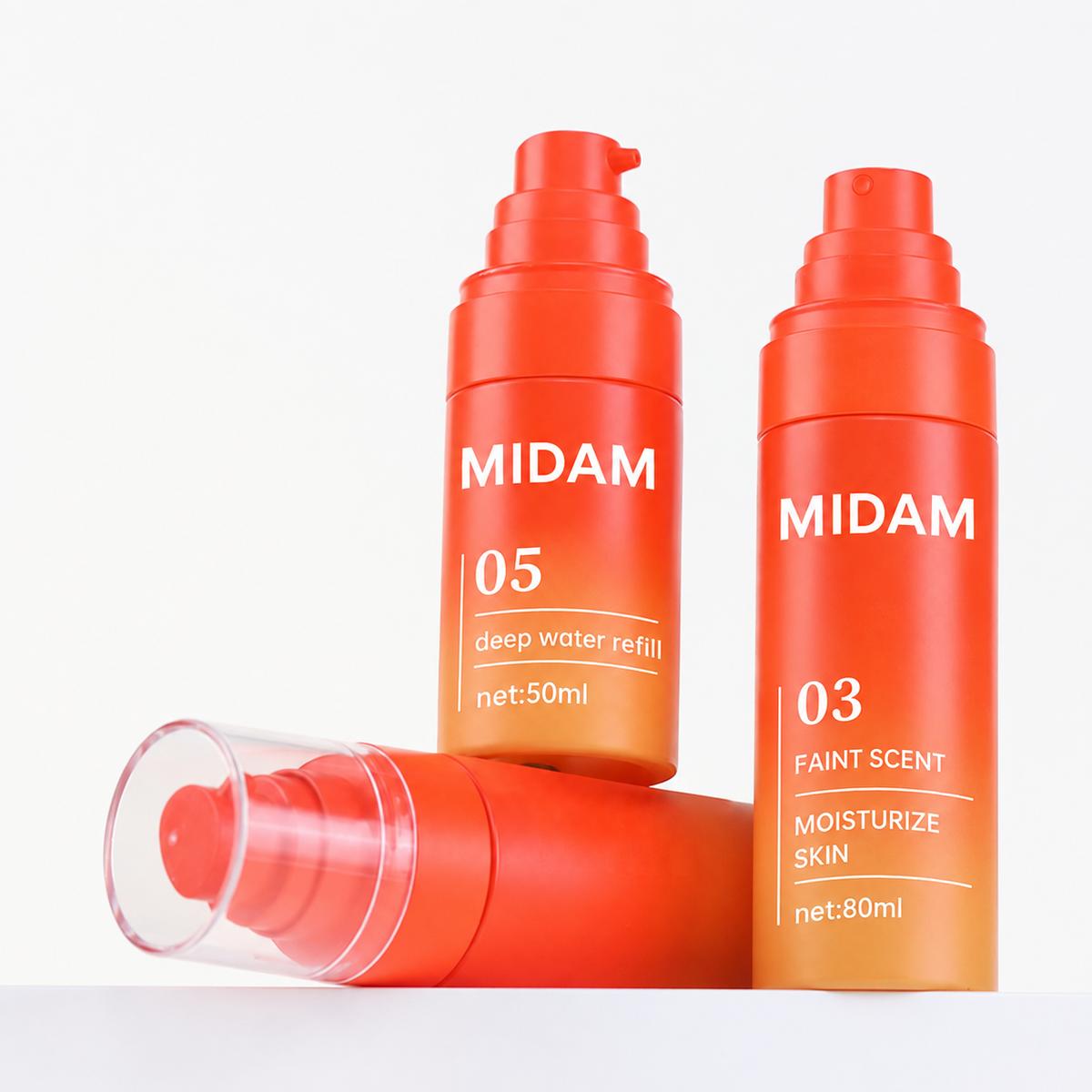 MB-0277 PETG 원통형 미스트·로션 펌프 용기 50ml/60ml/80ml/100ml/120ml