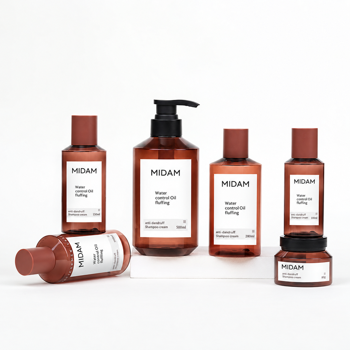 MB-0548 PETG 앰버 스킨케어·바디케어 세트 용기 100ml / 150ml / 200ml / 280ml / 500ml / 80g