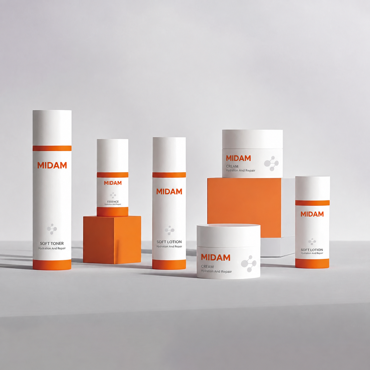 MB-0585 PP 리필형 에어리스 스킨케어 세트 용기 15ml/30ml/50ml/100ml/50g/100g