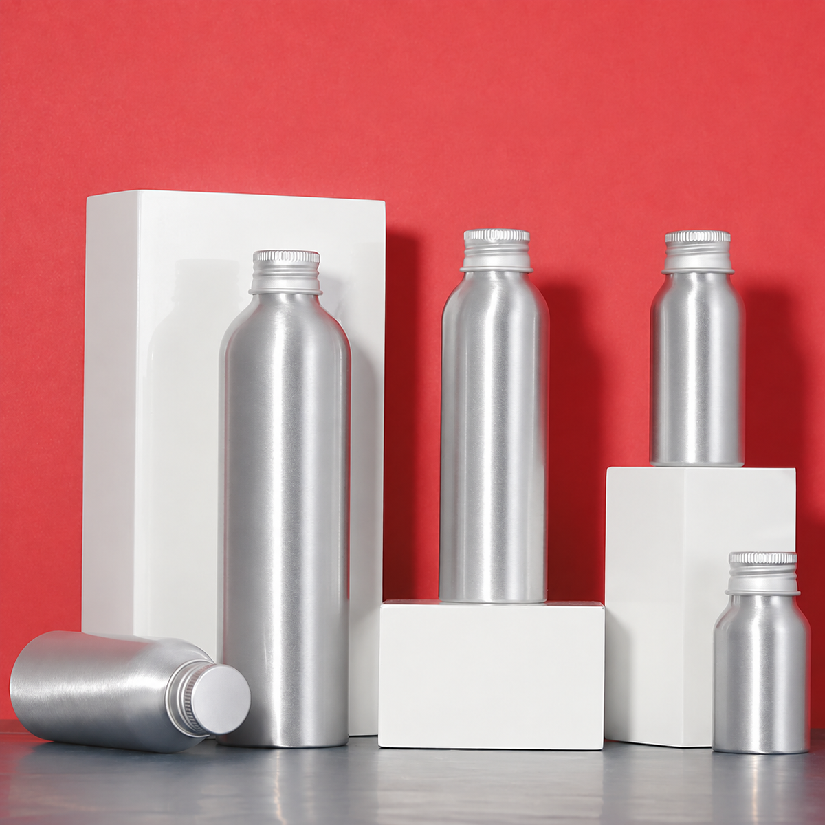 MB-0497 알루미늄 스크루 캡 토너 용기 30ml/50ml/100ml/120ml/250ml