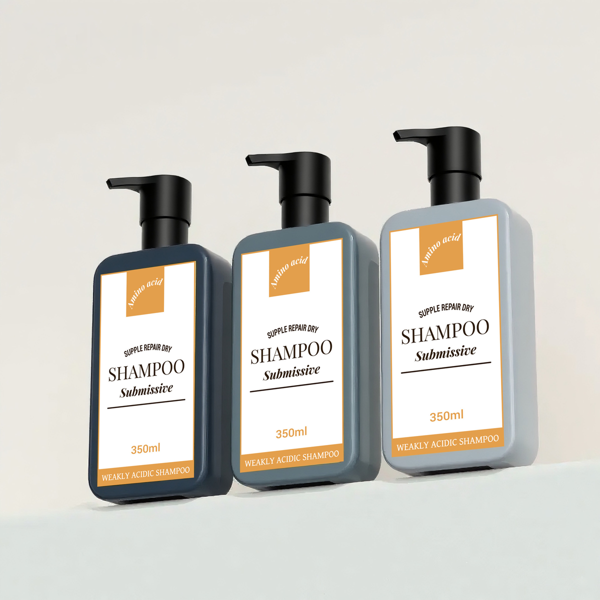 MB-0420 PE 사각 샴푸·바디워시 펌프 용기 250ml/350ml/500ml