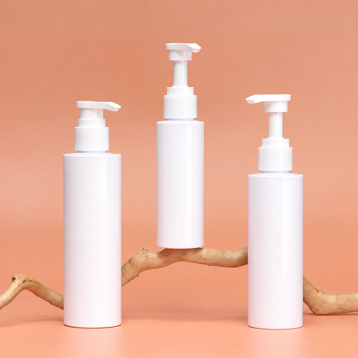 MB-0371 PETG 플랫숄더 샴푸·로션 펌프 용기 100ml/150ml/200ml