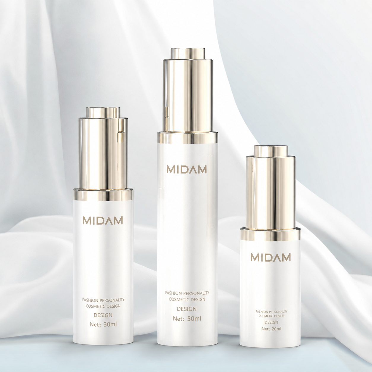 MB-0074 MS/아크릴/PMMA 도금 스포이 앰플병 20ml/30ml/50ml