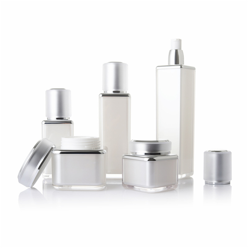 MB-0093 아크릴 도금 이중 크림 에센스 앰플병 세트 30g/50g/30ml/50ml/80ml/120ml