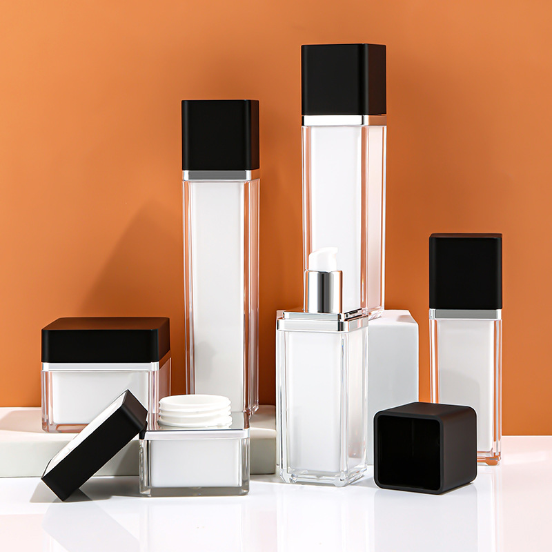 MB-0105 아크릴 이중 크림 에센스 진공 앰플병 세트 30g/50g/30ml/50ml/80ml/100ml