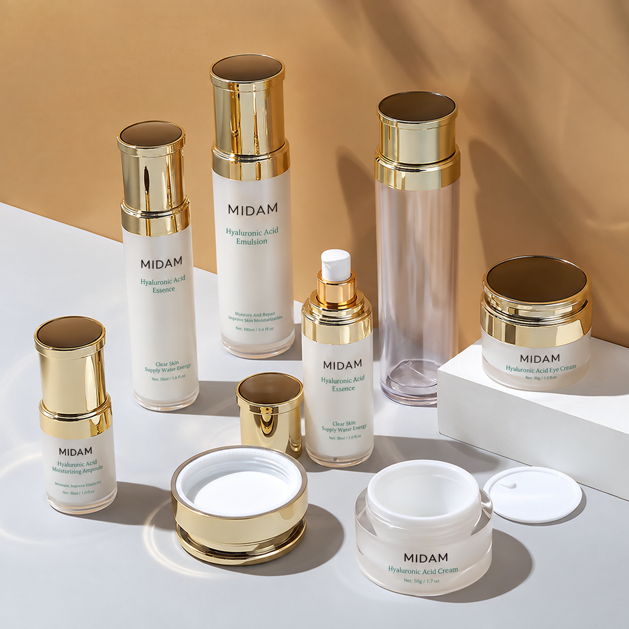 MB-0106 아크릴 이중 크림 에센스 앰플병 세트 30g / 50g / 15ml / 30ml / 50ml / 100ml / 120ml