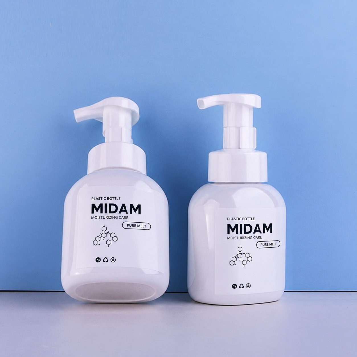 MB-0165 PETG 핸드워시 거품펌프병 세트 280ml
