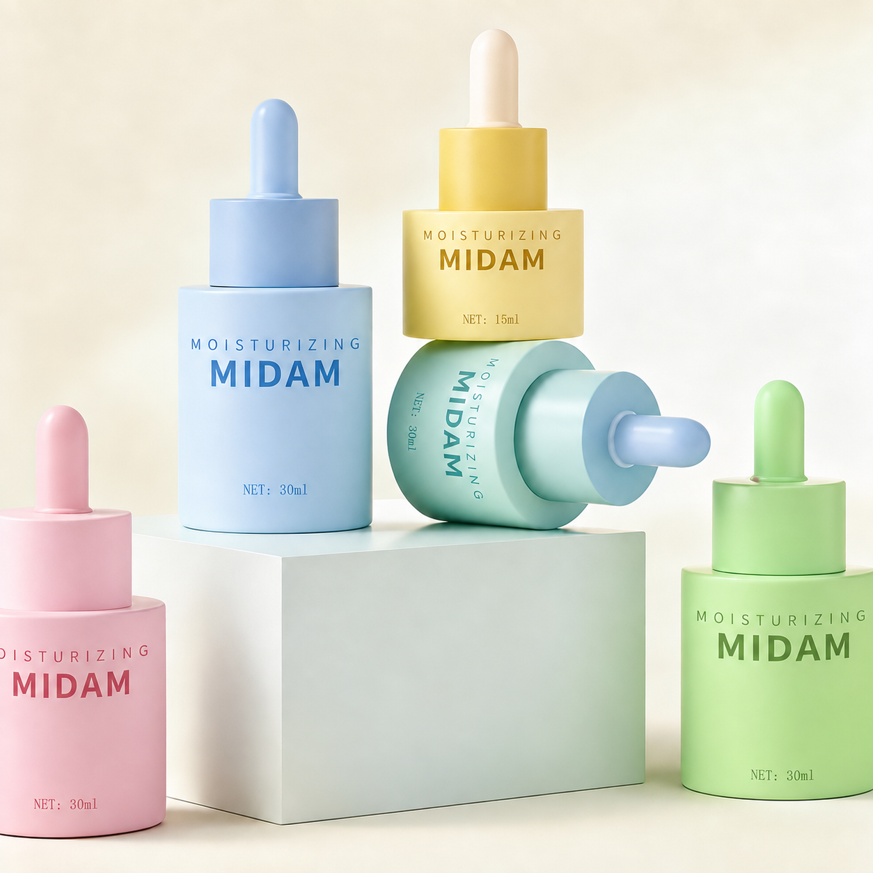 MB-0315 유리 드로퍼 앰플 용기 15ml/20ml/30ml/50ml