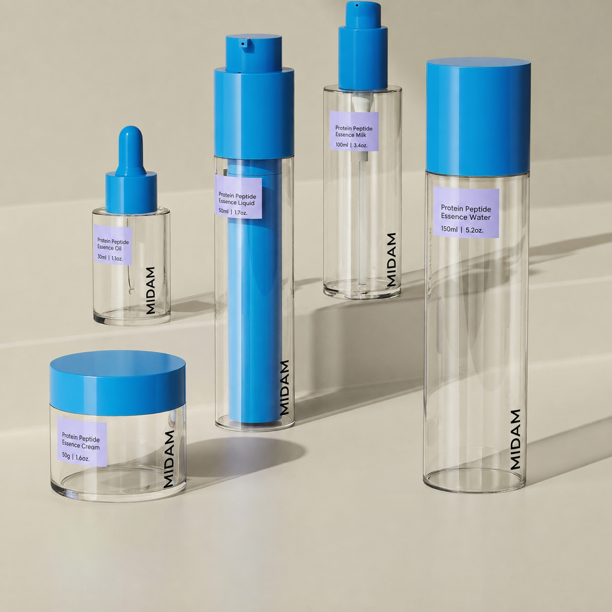 MB-0593 PETG·ABS 스킨케어 세트 용기 50g/30ml/50ml/100ml/150ml