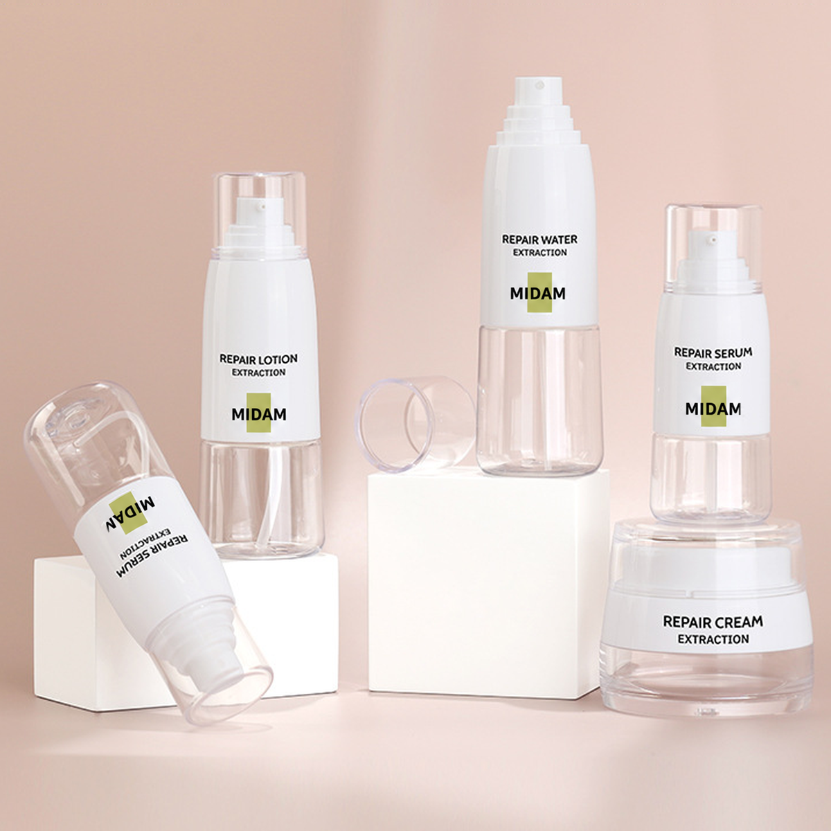 MB-0600 PETG 스킨케어 세트 용기 50g/60ml/80ml/100ml/120ml