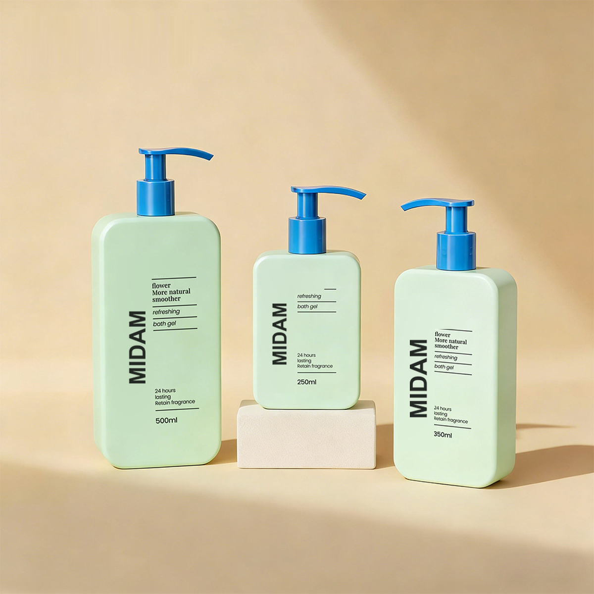 MB-0629 PE 샴푸·바디워시 펌프 용기 250ml/350ml/500ml