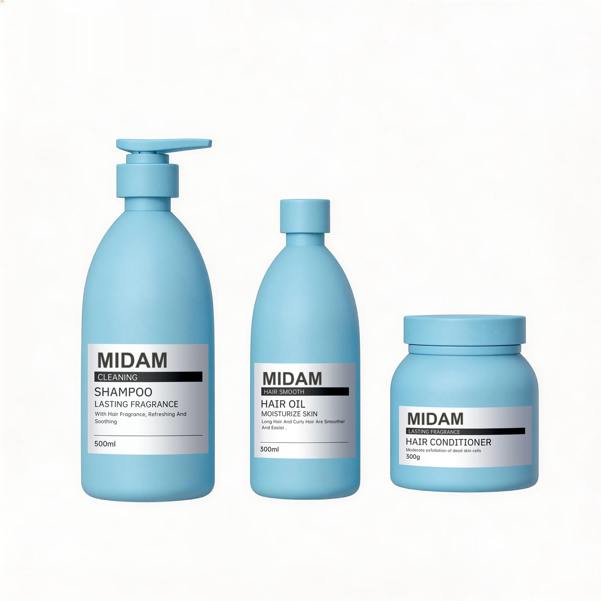 MB-0642 PET 헤어케어 용기 세트 500ml/300ml·300g