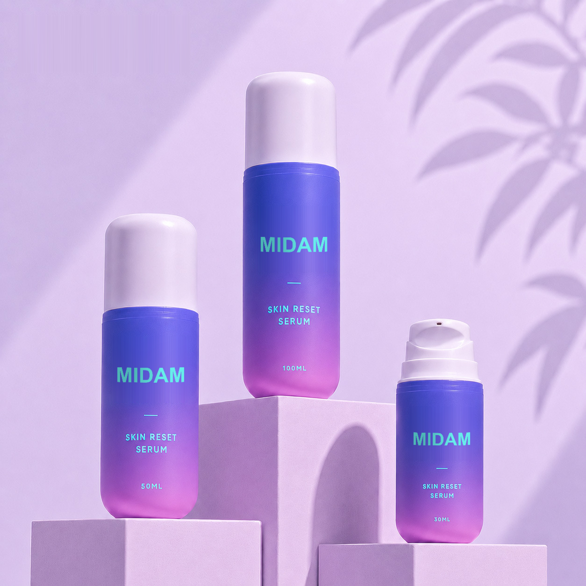 MB-0656 PP 라운드 캡 에어리스 용기 30ml/50ml/100ml