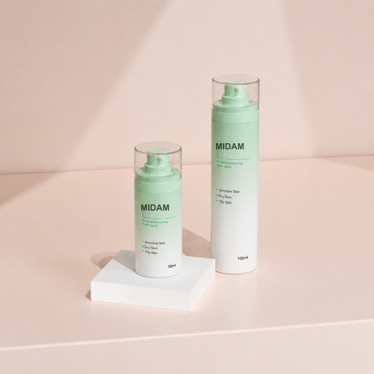 MB-0665 PET 슬림 펌프 용기 50ml / 80ml / 100ml