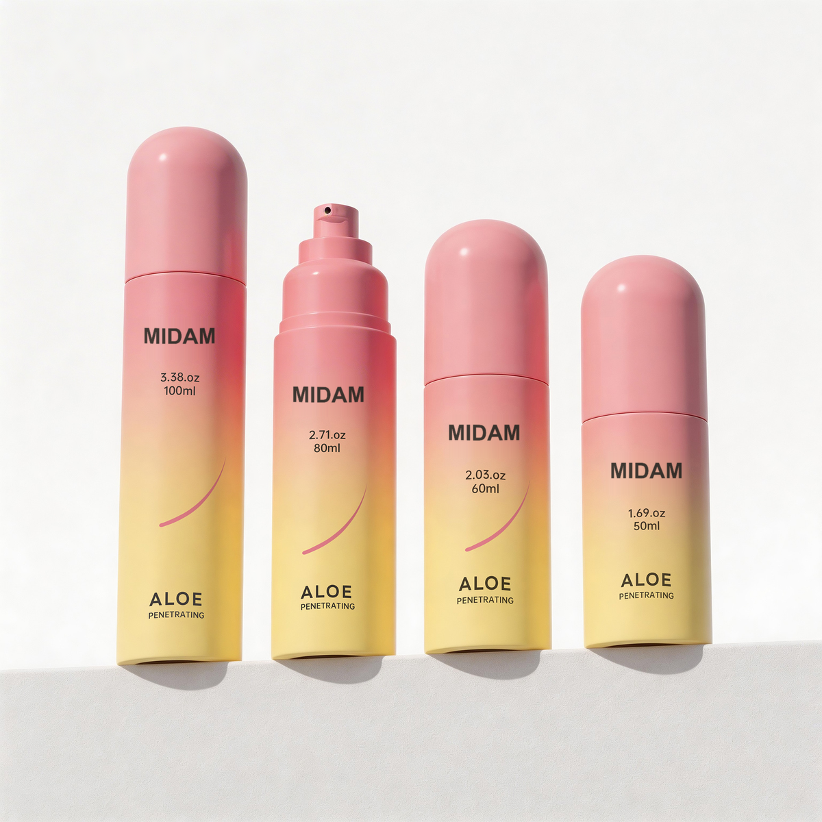 MB-0669 PP 라운드 캡 에어리스 용기 50ml/60ml/80ml/100ml