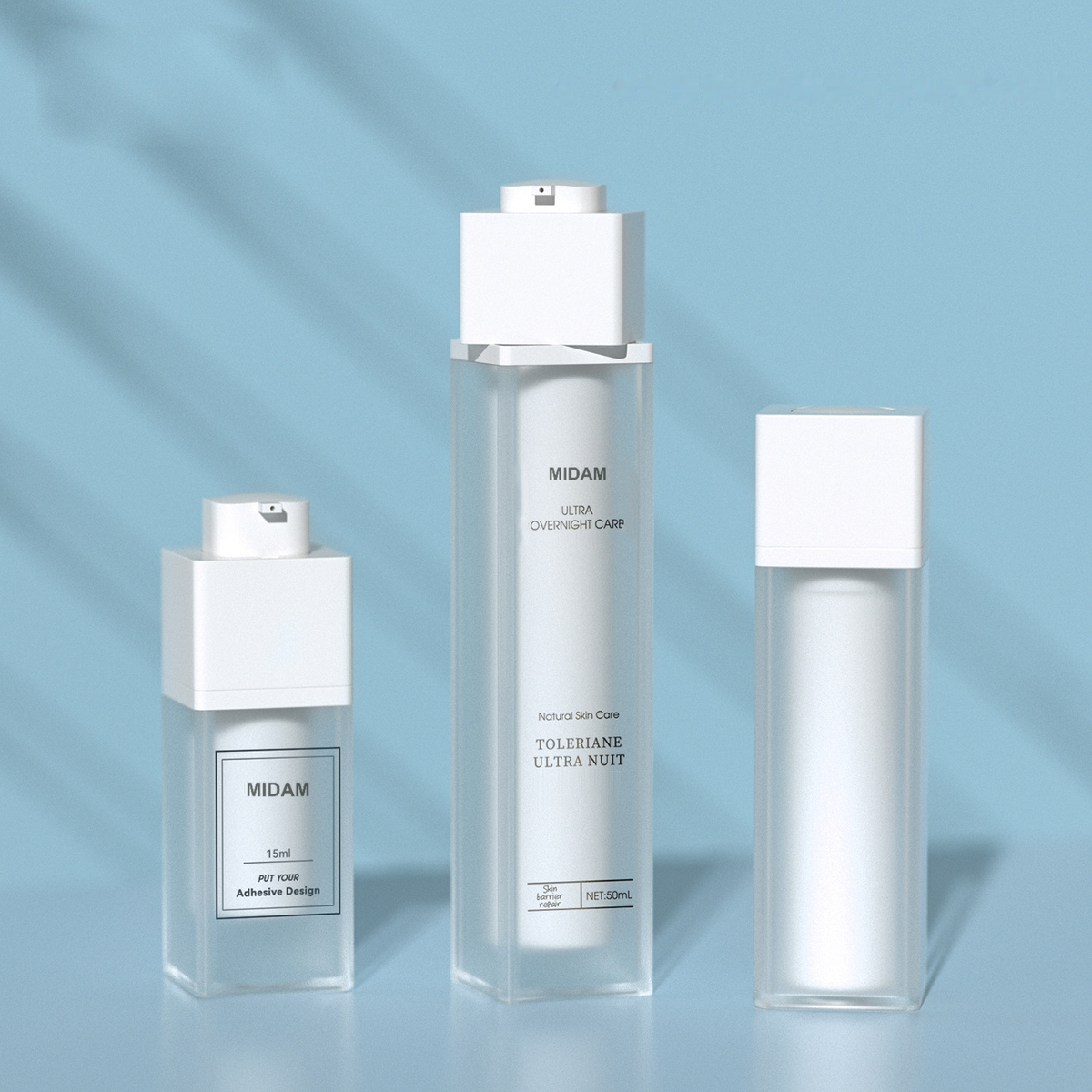 MB-0703 사각 에어리스 용기 15ml/30ml/50ml