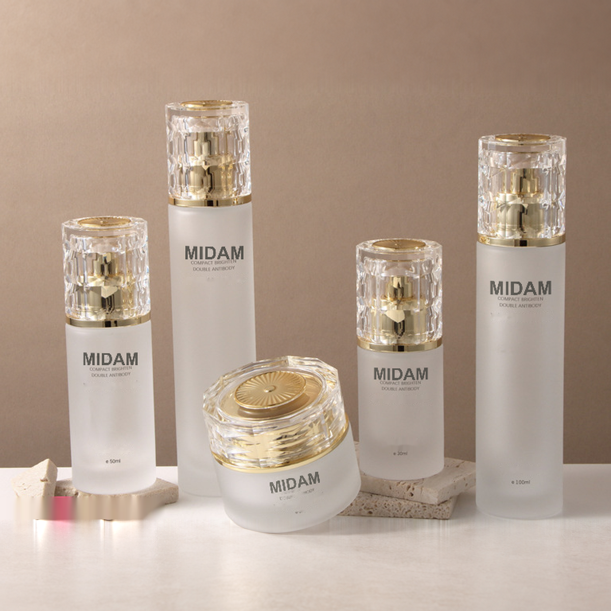 MB-0714 바카랄 유리 스킨케어 용기 세트 30ml / 50ml / 100ml / 120ml / 30g / 50g