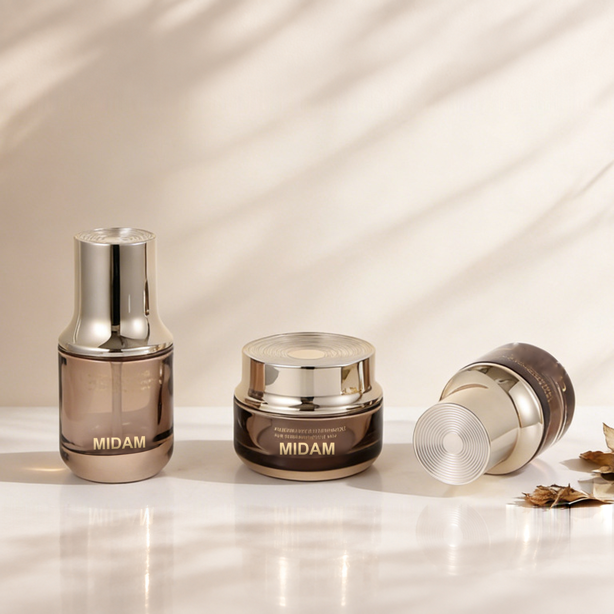 MB-0722 골드 캡 브라운 유리 용기 세트 20ml / 30ml / 50ml / 100ml / 120ml / 150ml / 30g / 50g / 100g