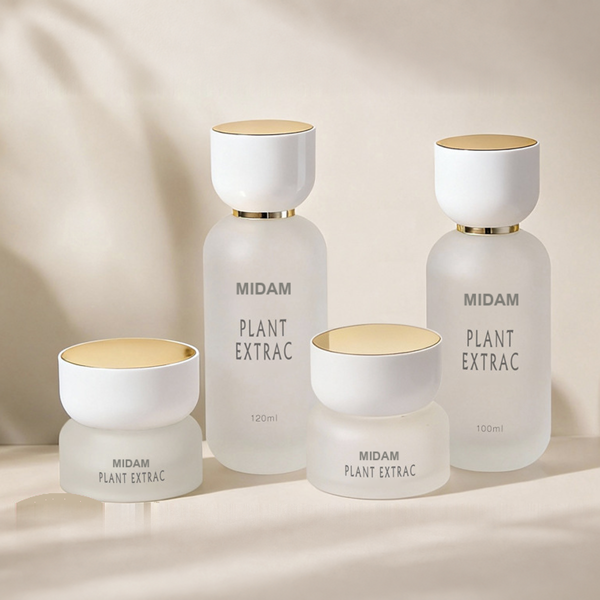 MB-0754 컵형 캡 유리 용기 세트 30ml / 50ml / 100ml / 120ml / 30g / 50g