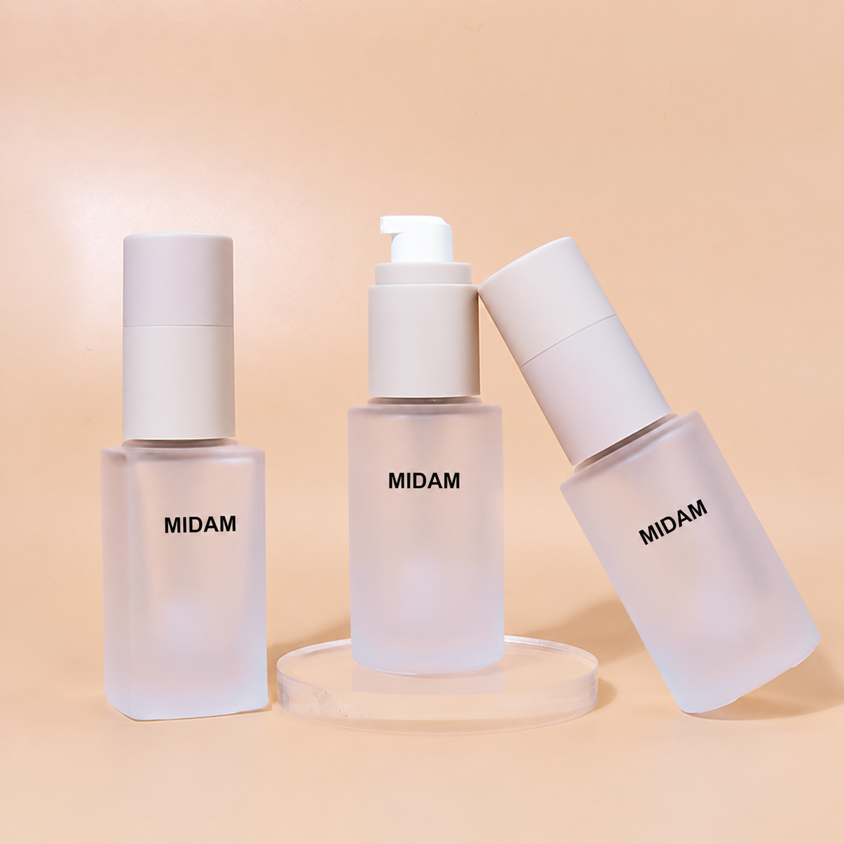 MB-0853 라운드 및 사각 유리 파운데이션 용기 30ml