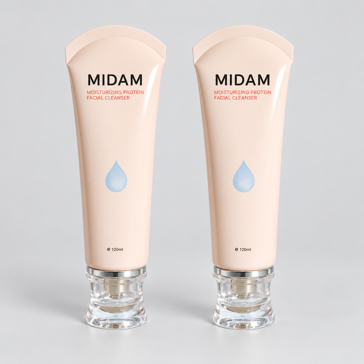 MB-0878 PE 라운드 실링 투명 캡 튜브 용기 D40 60–120ml