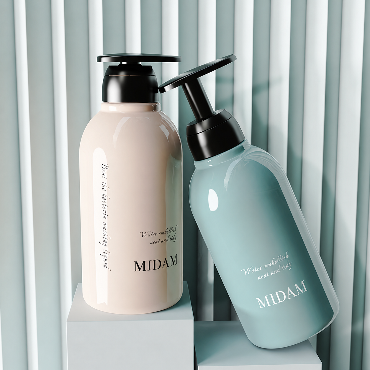 MB-0916 원형 숄더 펌프 용기 500ml