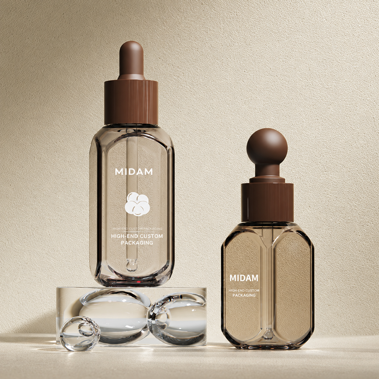 MB-0921 PETG 사선 숄더 플랫 스포이드 용기 30/50ml