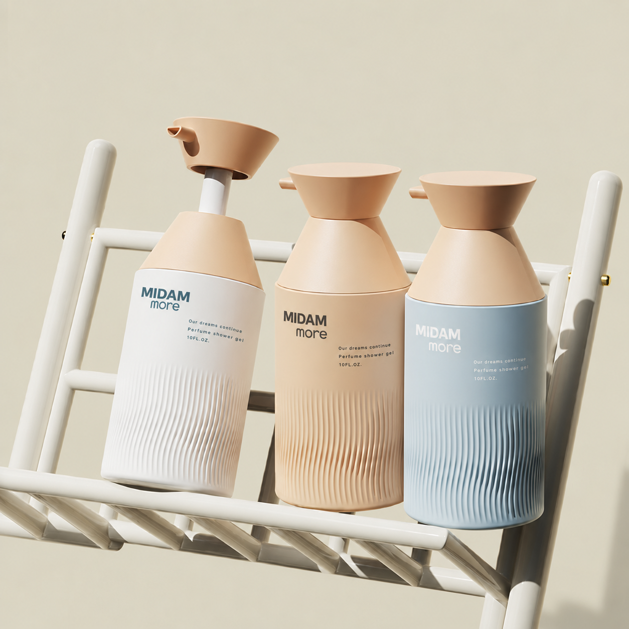 MB-0997 PE 웨이브 텍스처 샴푸 바디워시 용기 300ml