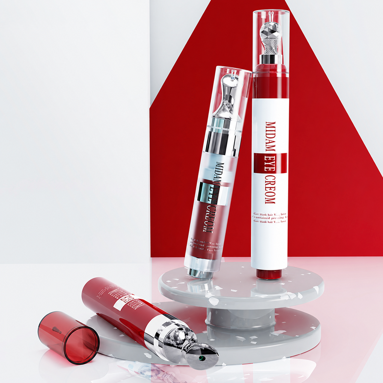 MB-1021 PS·PP 마사지 헤드 에어리스 아이크림 용기 5/10ml