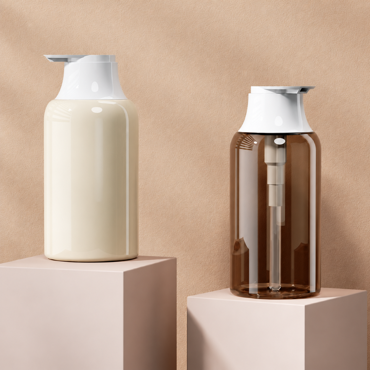 MB-1026 PET 대형 펌프 라운드 숄더 샴푸 바디워시 용기 300/500ml