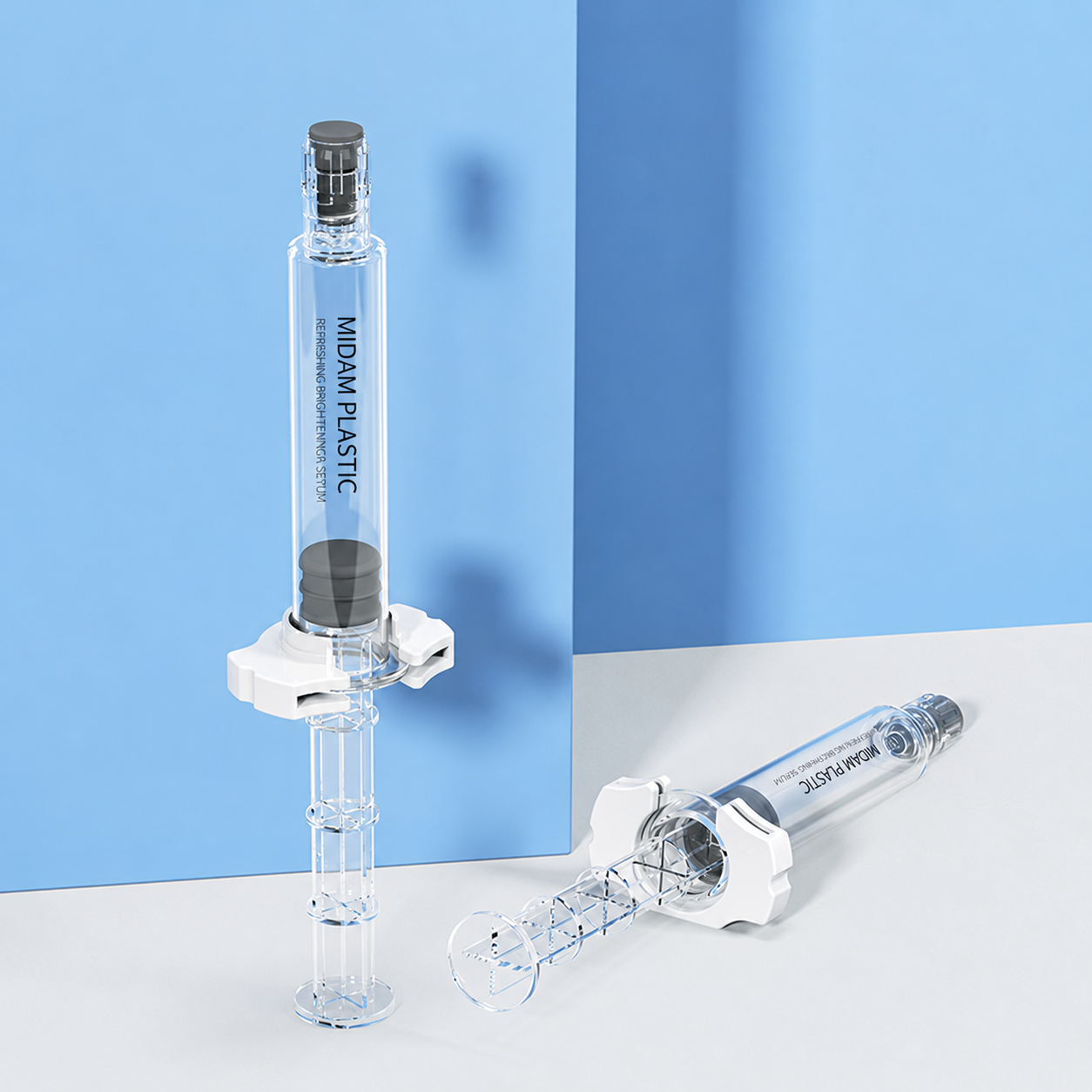 MB-1041 PS 후면 압착식 시린지형 에센스 용기 5ml