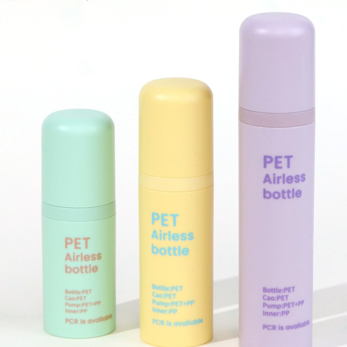 MB-0555 PETG·PP 리필형 에어리스 용기 15ml/30ml/45ml