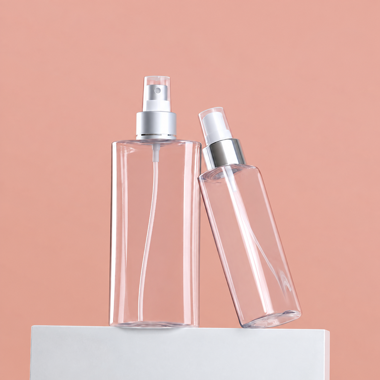MB-0401 PETG 라운드코너 사각 미스트 용기 150ml/200ml