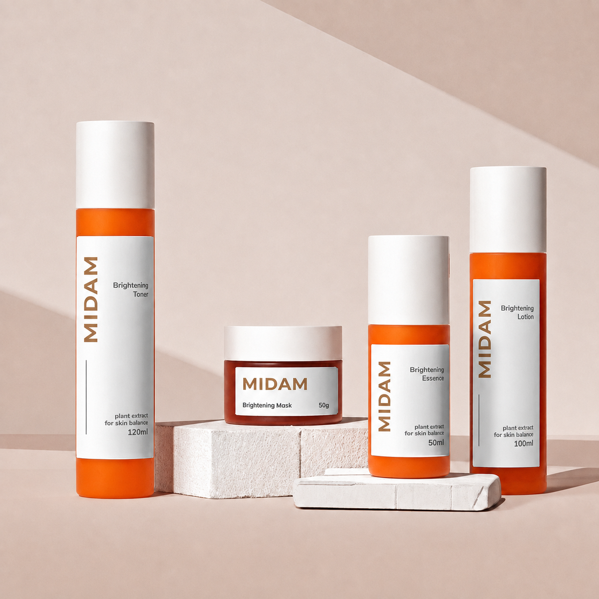 MB-0278 유리 스킨케어 용기 세트 50g/50ml/100ml/120ml