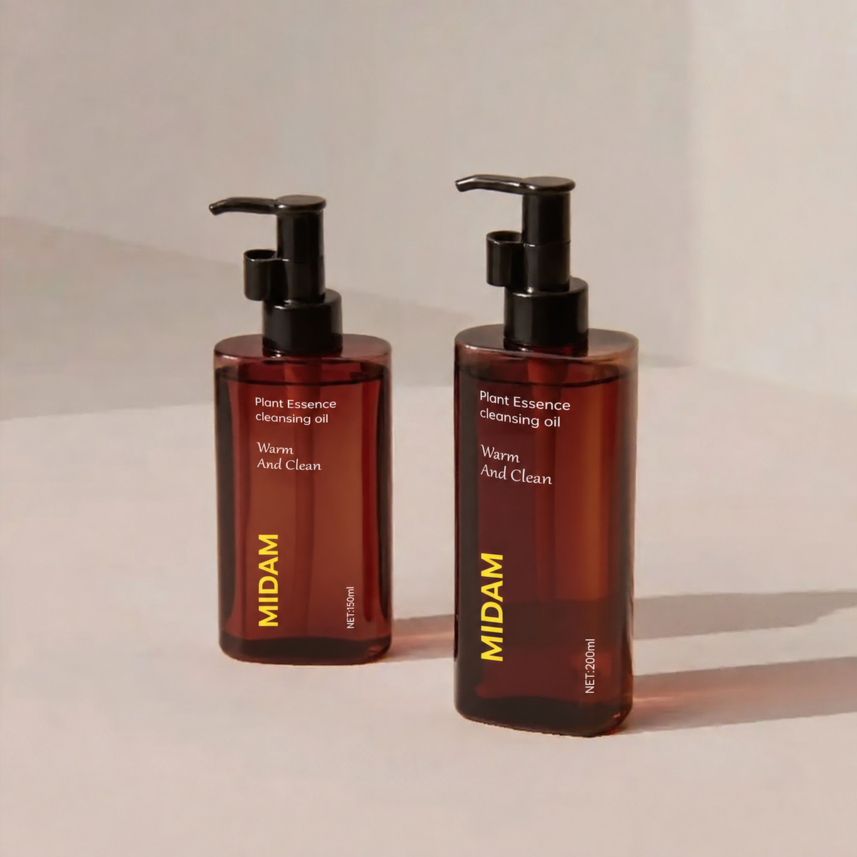 MB-0493 PETG 클렌징 오일·에센스 펌프 용기 150ml/200ml