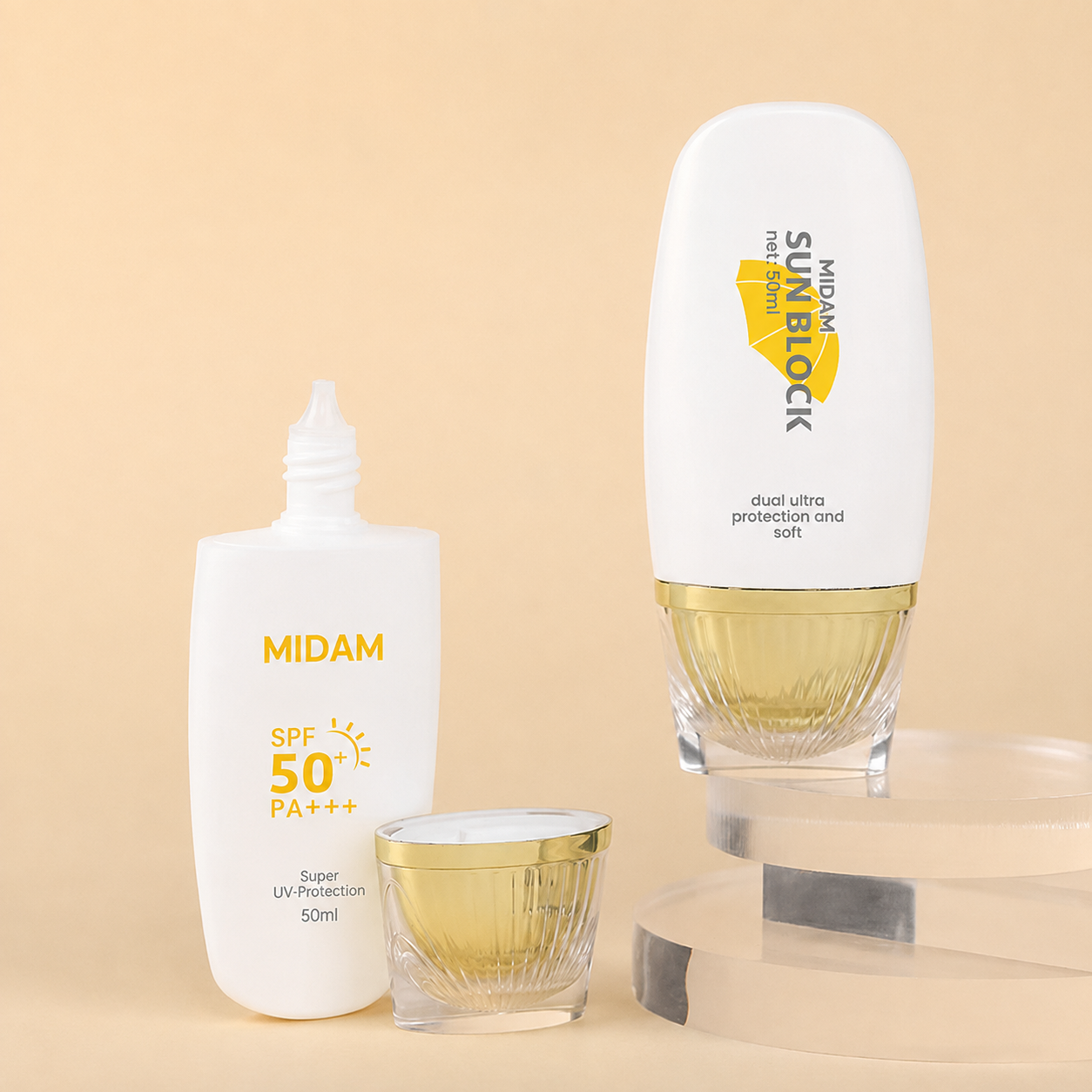 MB-0227 PE 자외선 차단 크림 튜브 용기 50ml