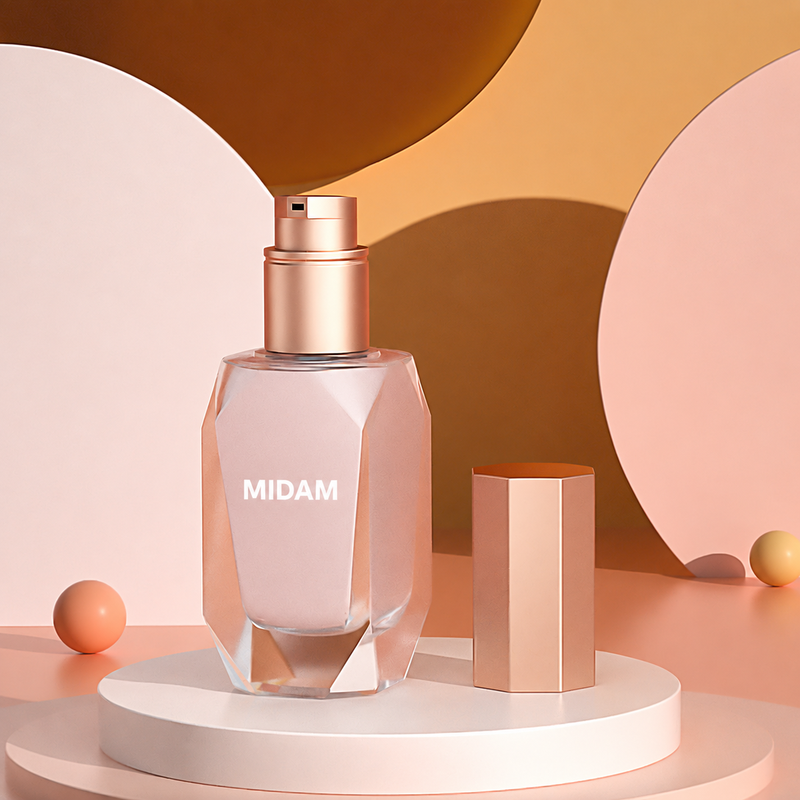 MB-0826 각진 유리 파운데이션 용기 30ml